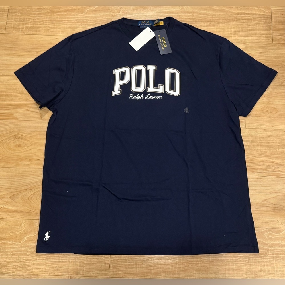 Polo Ralph Lauren Men's Classic Fit Graphic Logo Pony T-Shirt Tee Navy Blue XL